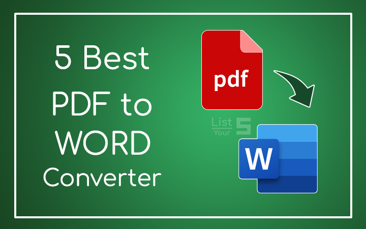 best pdf to word converter