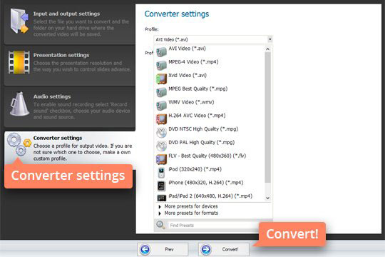 movavi ppt to video converter